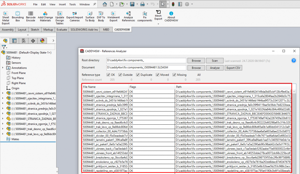 CADDY4SW Analyze References IBCADDY Blog